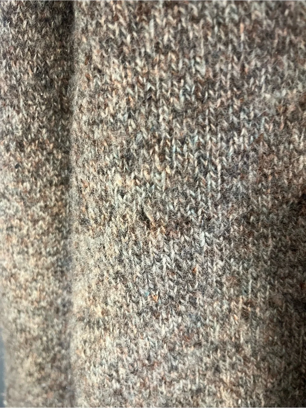 Men's Neutral Brown Crewneck Knit Sweater